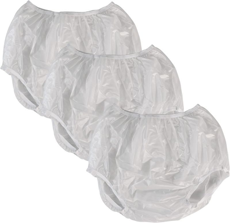 Vakly Adult Vinyl Pull-On-Cover Incontinence Pants, Medium