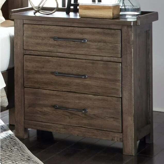 Liberty Sonoma 3 Drawer Nightstand w/Charge Station