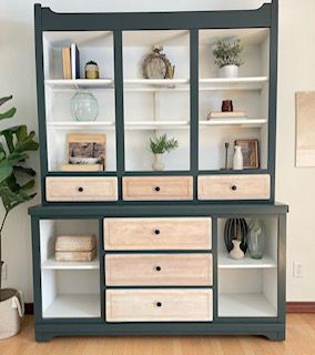 Solid Wood Buffet/Cabinet, 2 Piece