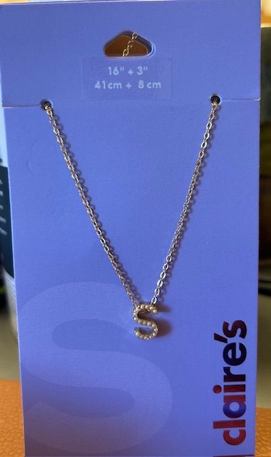 Claire's Gold Tone 'S' Necklace