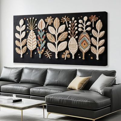 *Imperfect* Boho Black Chic Home Modern Wall Canvas