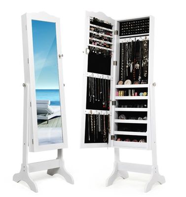 *Imperfect* Adjustable Full Length Mirror Jewelry Organizer