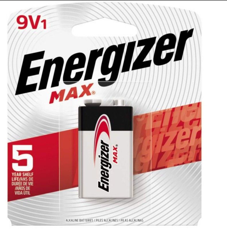 Energizer Max 1-pk 9V / 9 Volt Alkaline Battery