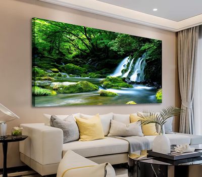 SULUET Waterfall Canvas, 24"x48"