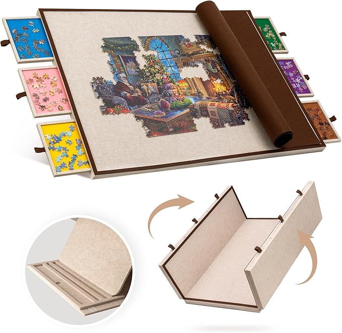 Becko US 2000 Piece Foldable &amp; Tilting Puzzle Board