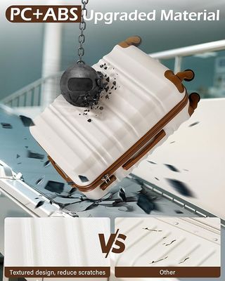 LONG VACATION 24" 3-Piece Luggage Set