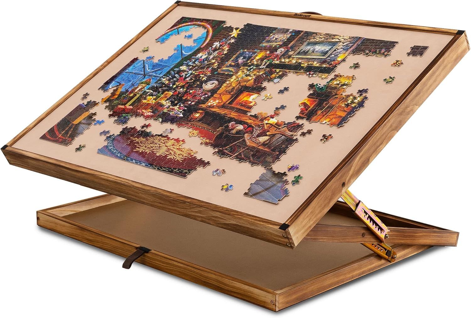 Lavievert 2 in 1 Adjustable Wooden Jigsaw Puzzle Board