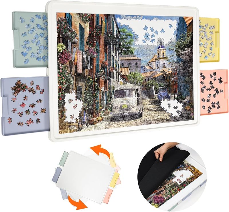 Playboda 1500 Pieces Rotating Plastic Puzzle Board