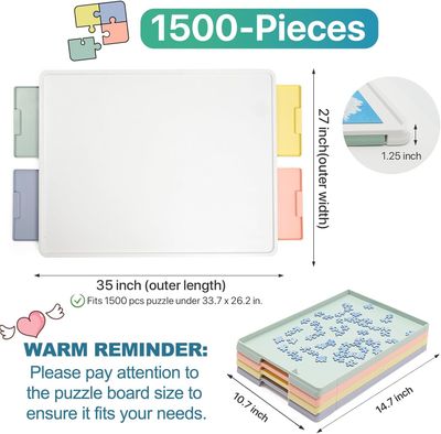 Playboda 1500 Pieces Rotating Plastic Puzzle Board