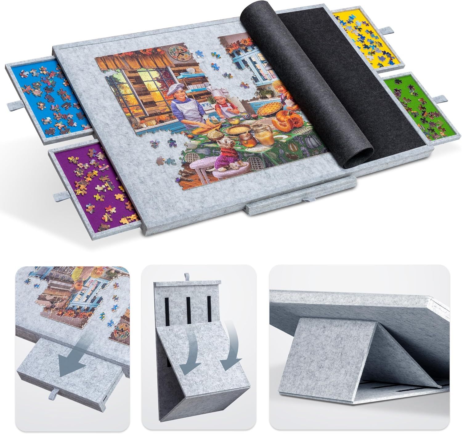 Tektalk 1000/1500 Piece Jigsaw Puzzle Table