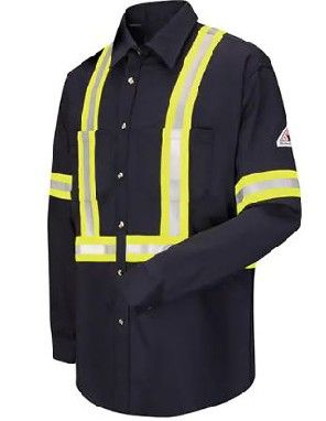 CINTAS Work Shirt with Reflective Trim xl