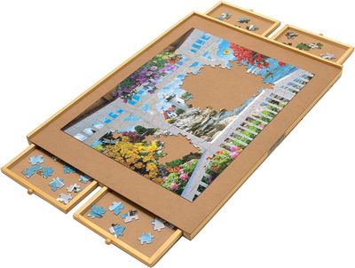 Bits and Pieces Puzzle Board with Drawers