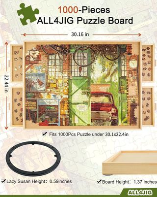 ALL4JIG 1000 Piece Rotating Puzzle Board