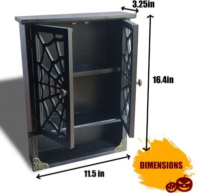 *Imperfect* IRISVITA Spider Web Floating Gothic Shelf