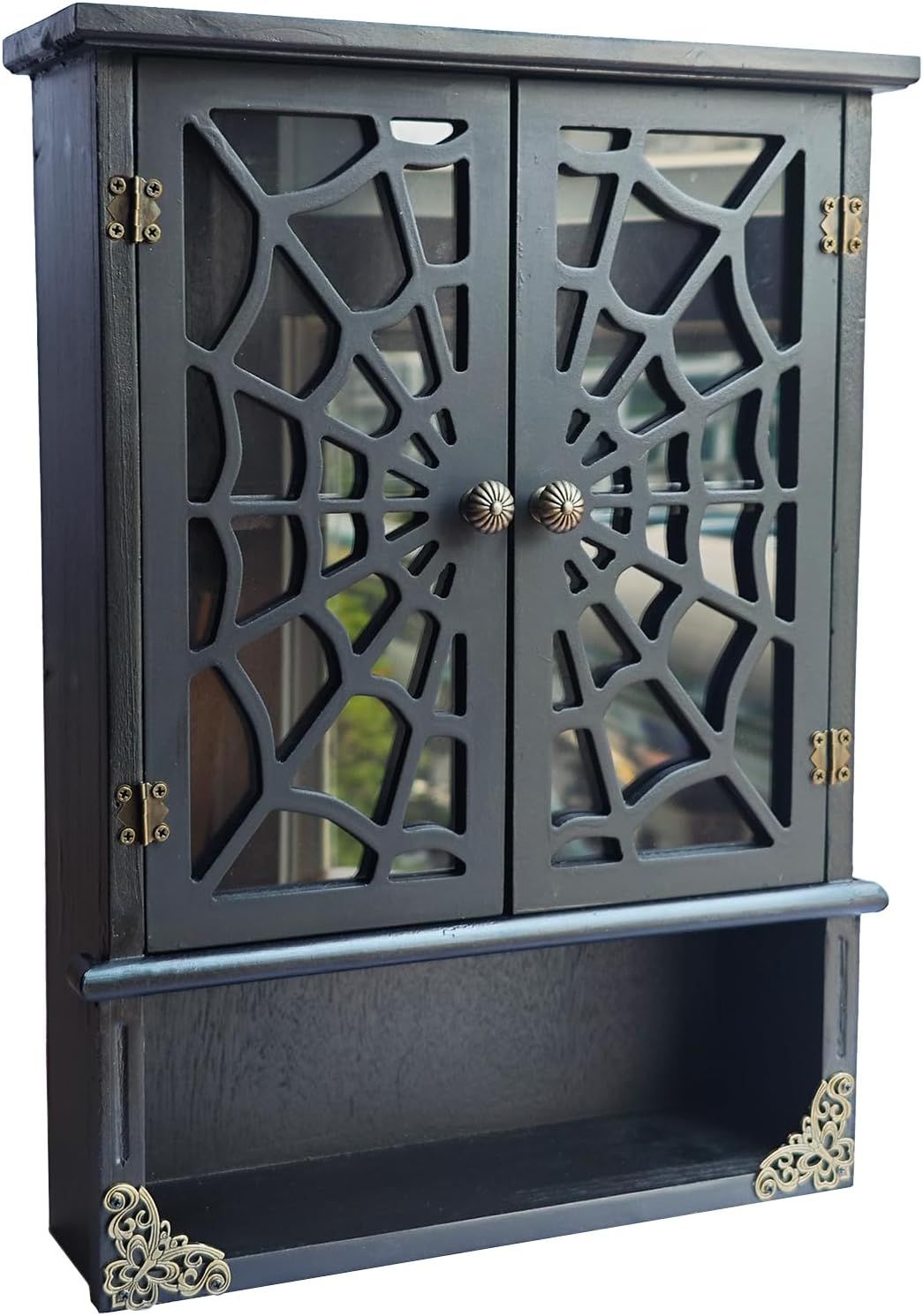 *Imperfect* IRISVITA Spider Web Floating Gothic Shelf