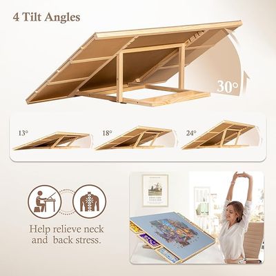 Lavievert 2000 Piece Tilting &amp; Rotating Puzzle Board