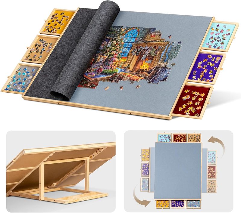 Lavievert 2000 Piece Tilting &amp; Rotating Puzzle Board