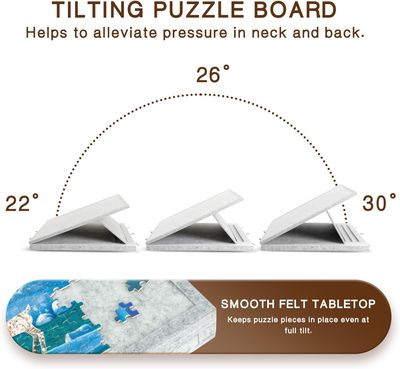 Becko US 1500 Piece Tilting &amp; Rotating Jigsaw Puzzle Board