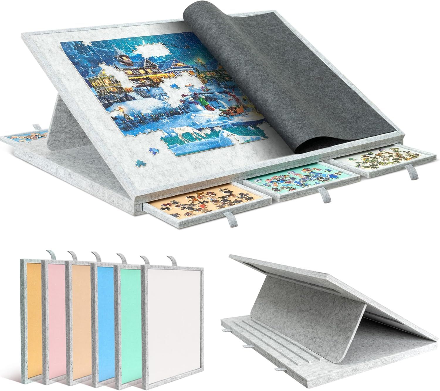 Becko US 1500 Piece Tilting &amp; Rotating Jigsaw Puzzle Board