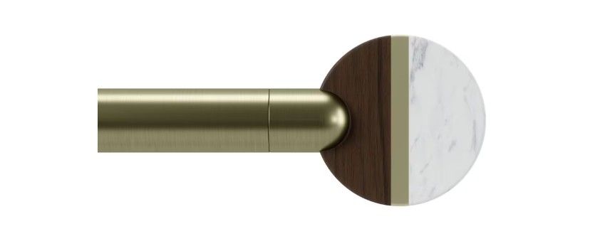 Umbra Lolly Curtain Rod 72-144" Brass