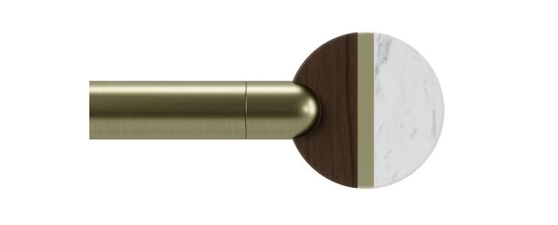 Umbra Lolly Curtain Rod 72-144" Brass