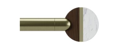 Umbra Lolly Curtain Rod 72-144" Brass