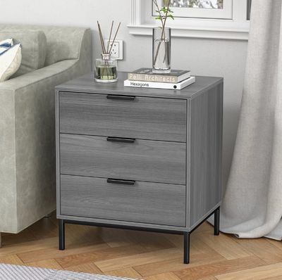 Ebern Designs Rhylan 3-Drawer Nightstand