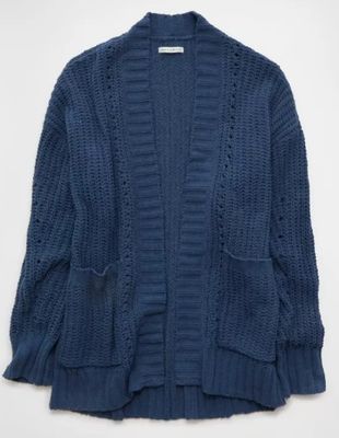 American Eagle Chenille Cardigan Sweater