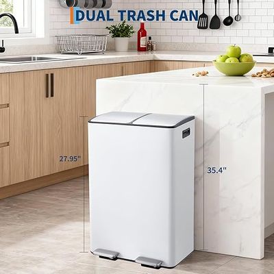 *Imperfect* Garvee Dual 16 Gallon Trash Can