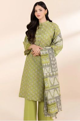 SAPPHIRE 3 PIECE EMBROIDERED CAMBRIC SUIT, Small