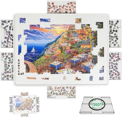 BuilderButler Lightweight 1500 Pieces Rotating Puzzle Board