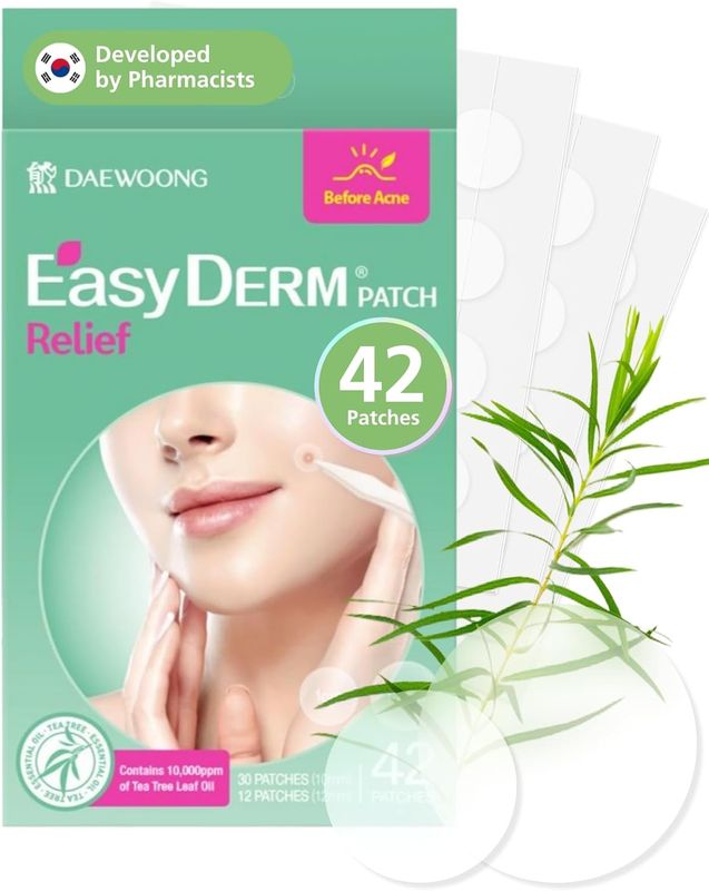 EasyDerm Relief Invisible Patch, 42 Count