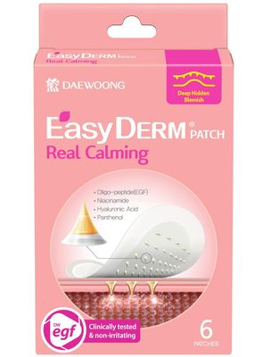 EasyDerm Real Calming Pimple Patches, Clear, 6 Count