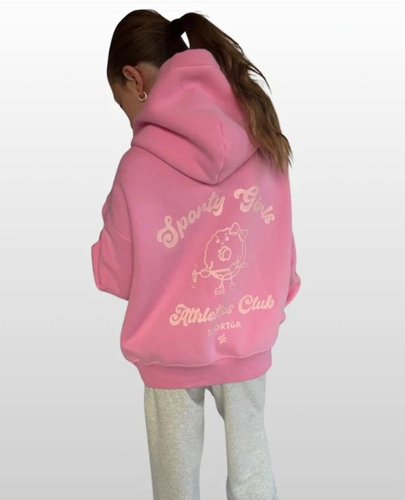 SPORTéA  Ringette Donut Drop Shoulder Hoodie, Size: Small