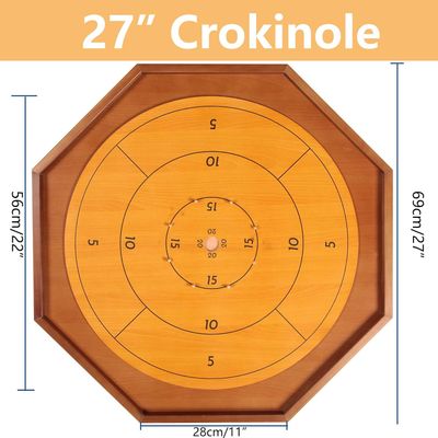 FURUISEN 27-Inch Classic Crokinole Board Game