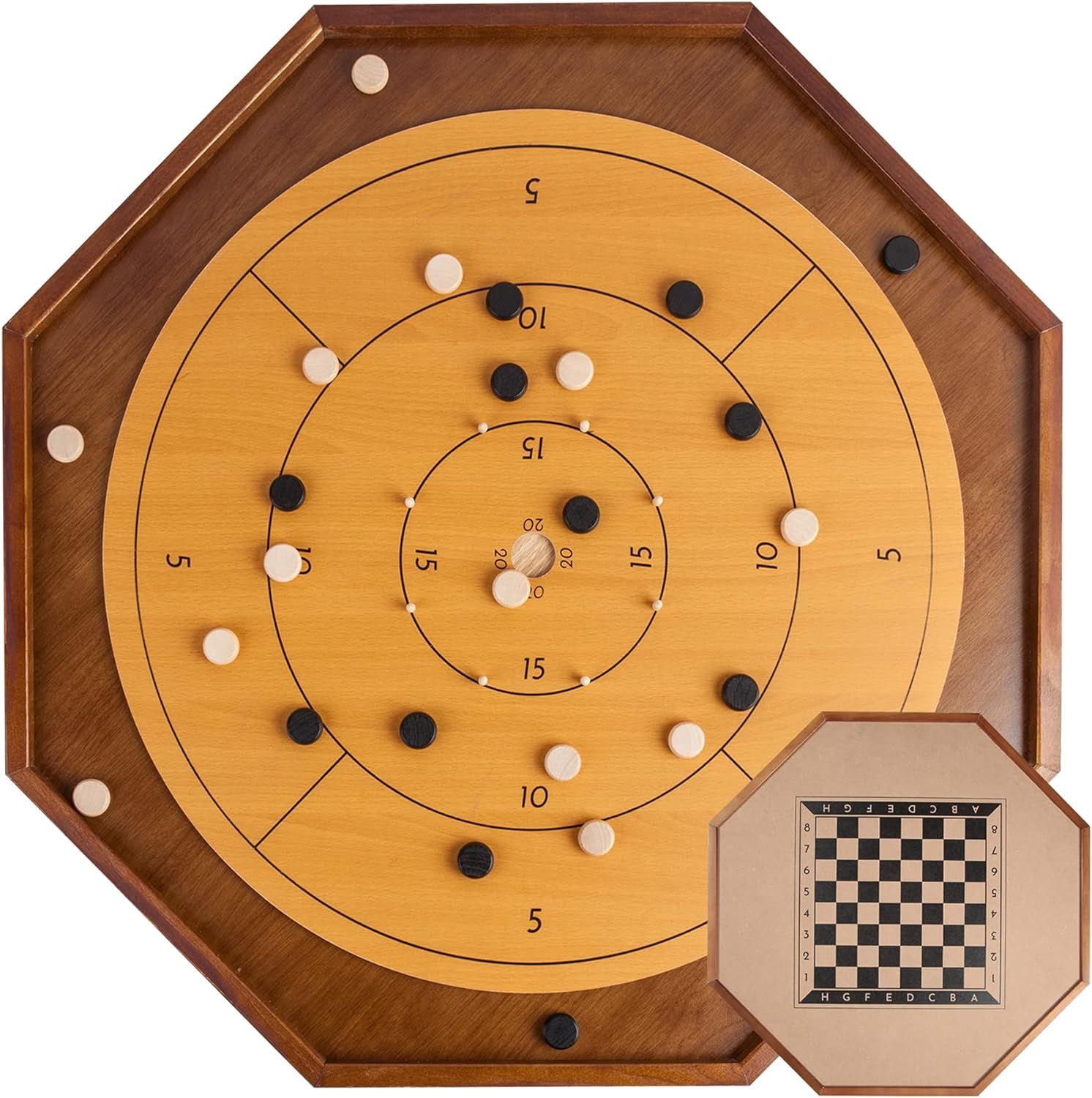 FURUISEN 27-Inch Classic Crokinole Board Game