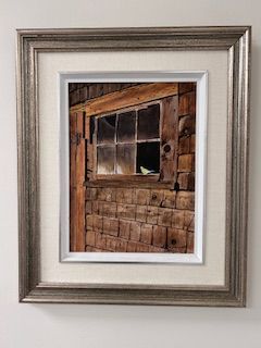 'Window Watcher", Original Artwork Signed A. Stewart