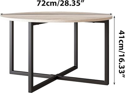 HOMERECOMMEND Round Living Room Coffee Table