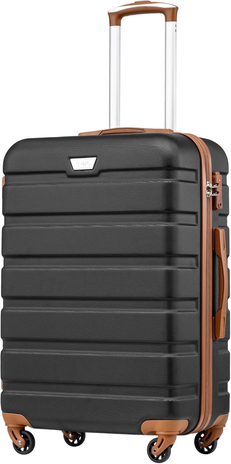 Coolife 28" Checked Suitcase Luggage