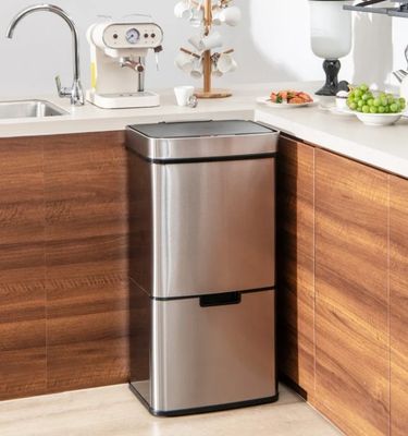 Costway 19 Gal Stainless Steel Trash Can