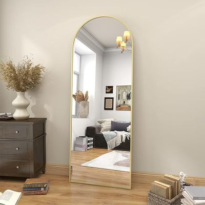 BEAUTYPEAK 58"x18" Arched Full Length Mirror