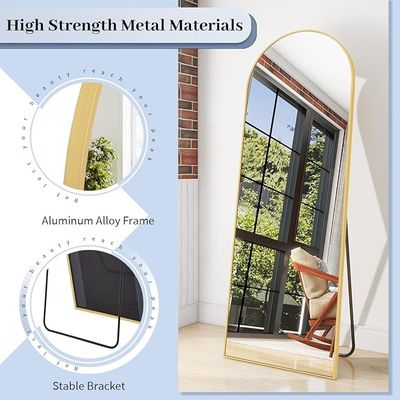 BEAUTYPEAK 58"x18" Arched Full Length Mirror