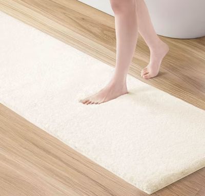 Madison Park Marshmallow Ivory 2'x6' Bath Mat