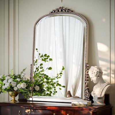 BEAUTYPEAK 32"x 24" Arched Bathroom Mirror