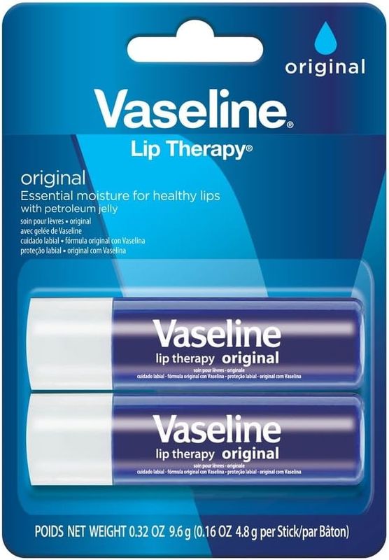 Vaseline Lip Therapy Original, 2x4.8g