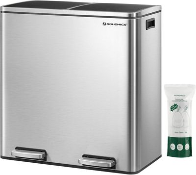 *Imperfect* SONGMICS 2x8 Gallon Garbage Can