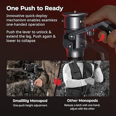 SmallRig 175cm/68.9" Carbon Fiber Video Monopod