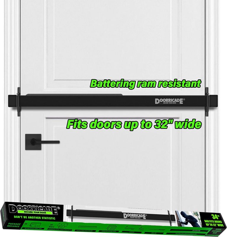 Dooricade Door Security Bar, 34"