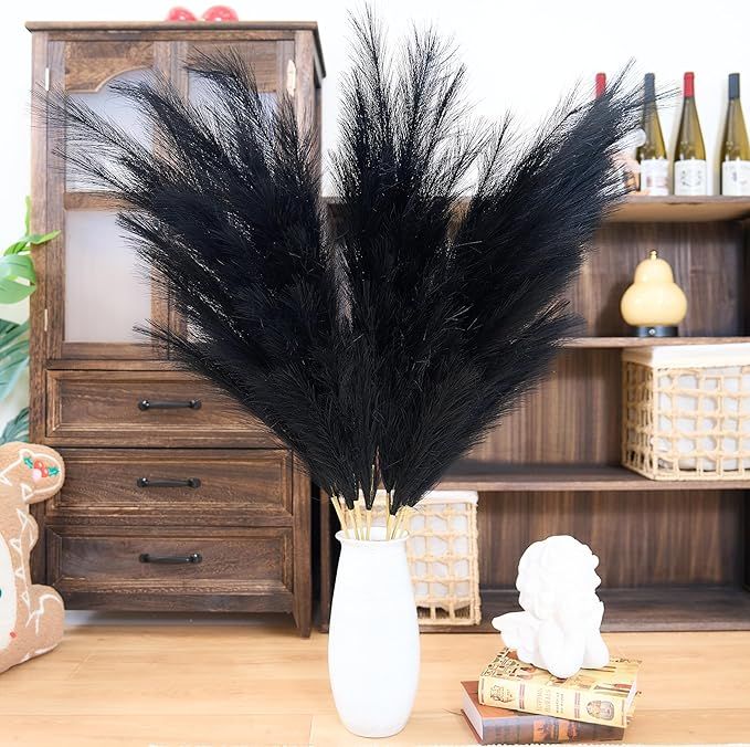 penepico Faux Black Pampas Grass Decor