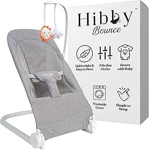 Hibby Bounce Baby Bouncer, Beige